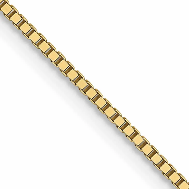 10k Yellow Gold .8 mm Box Chain