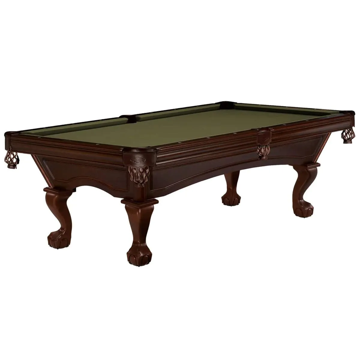 7' Brunswick Glenwood Pool Table Espresso - Ball & Claw Leg