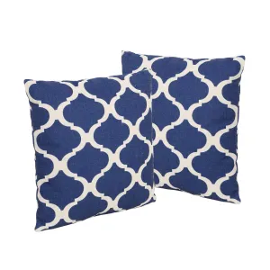 Amelia Outdoor 18-inch Water Resistant Square Pillows