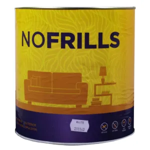 Apco No Frills Semi Gloss Acrylic White 4L