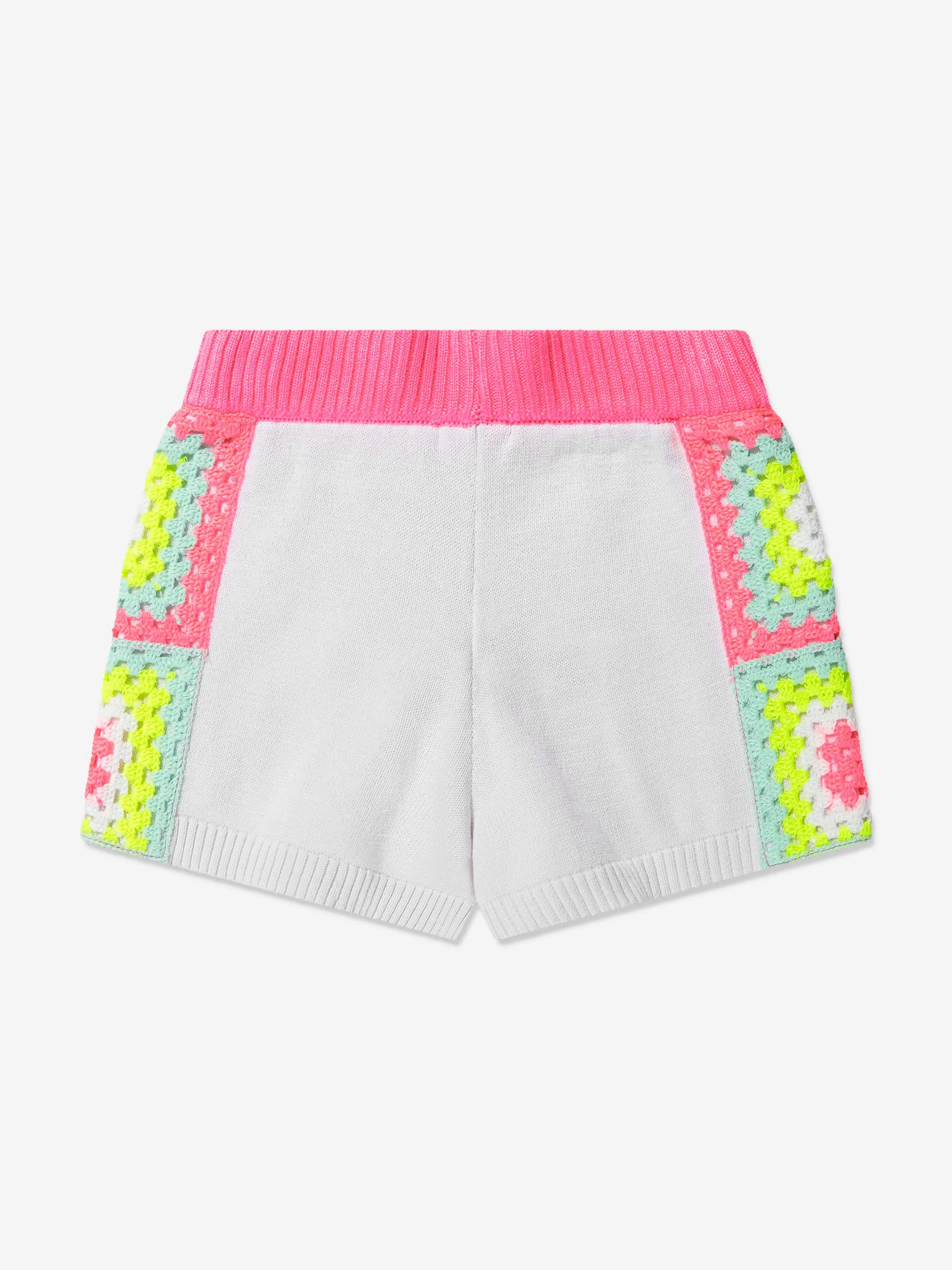 Billieblush Girls Knitted Shorts in White