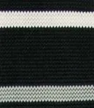 Black and White Striped Knit Tie by Paul Malone