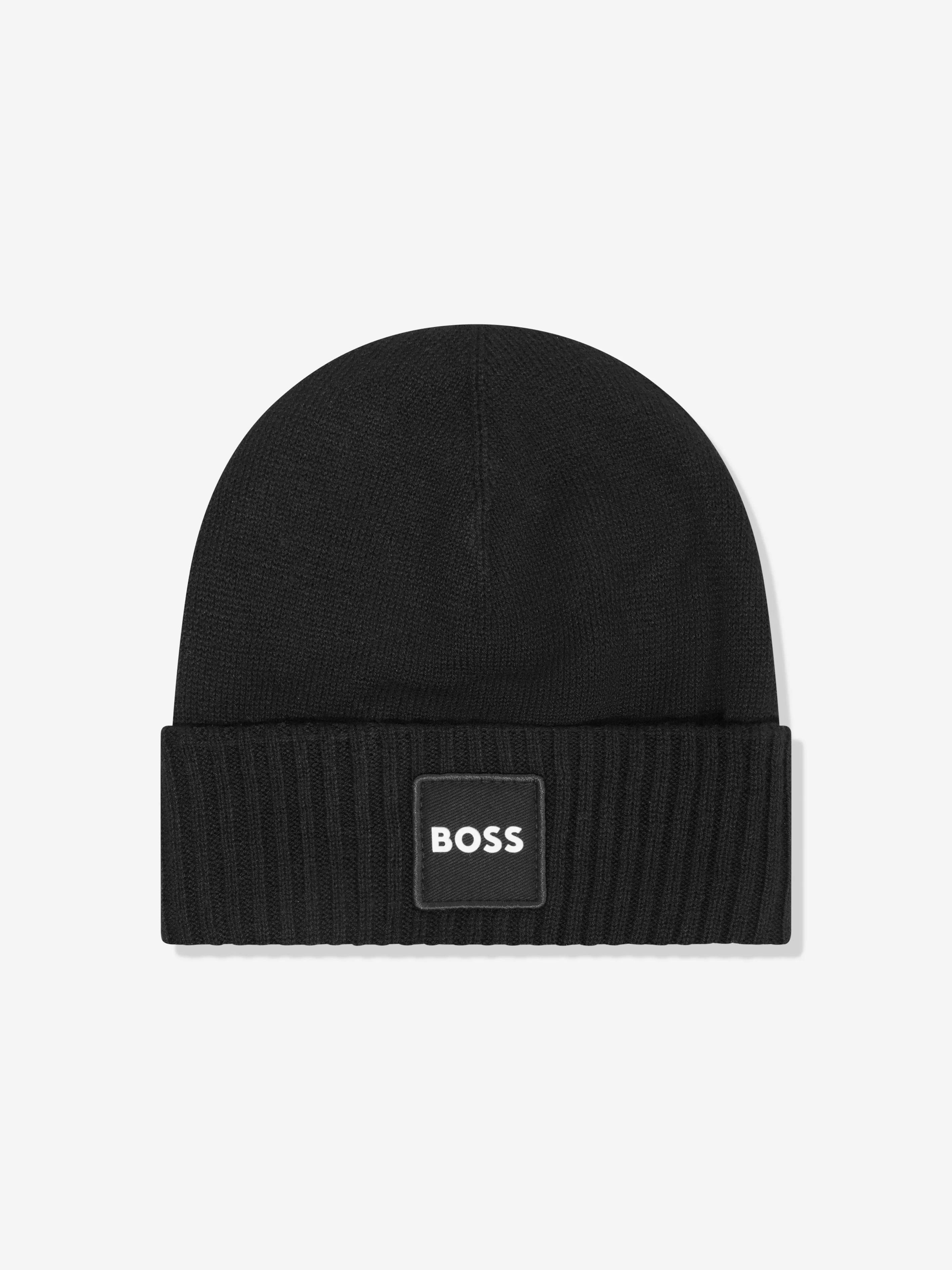 BOSS Boys Pull On Hat in Black