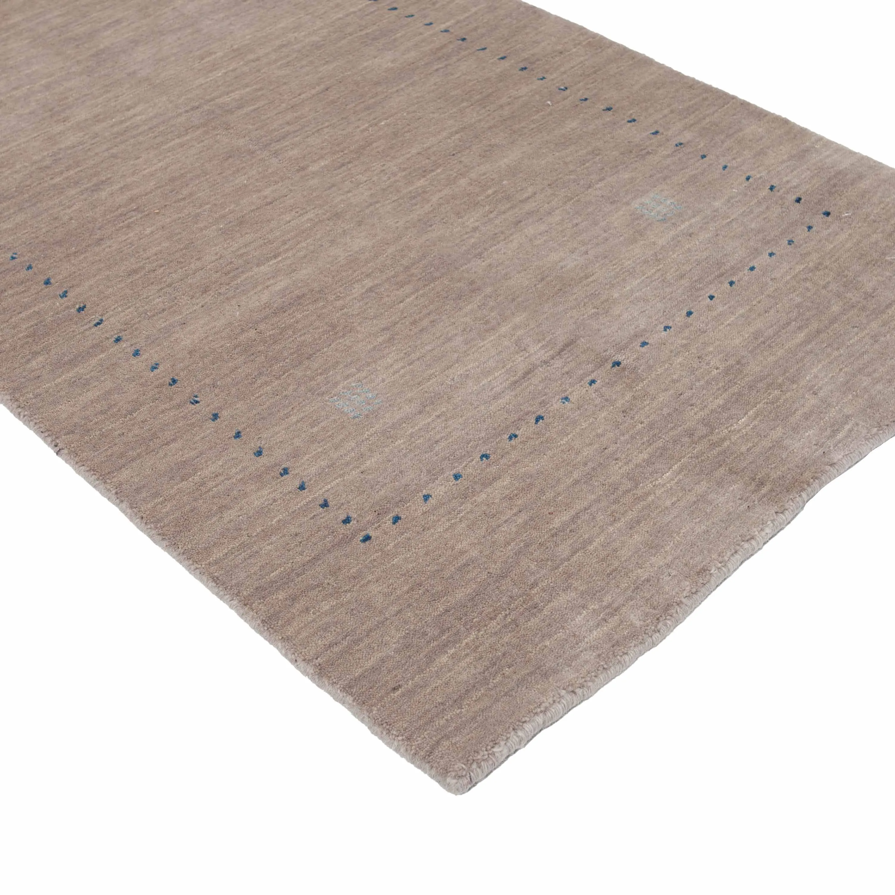 Brown Solid Indo Gabbeh Runner - 2'7" x 12'