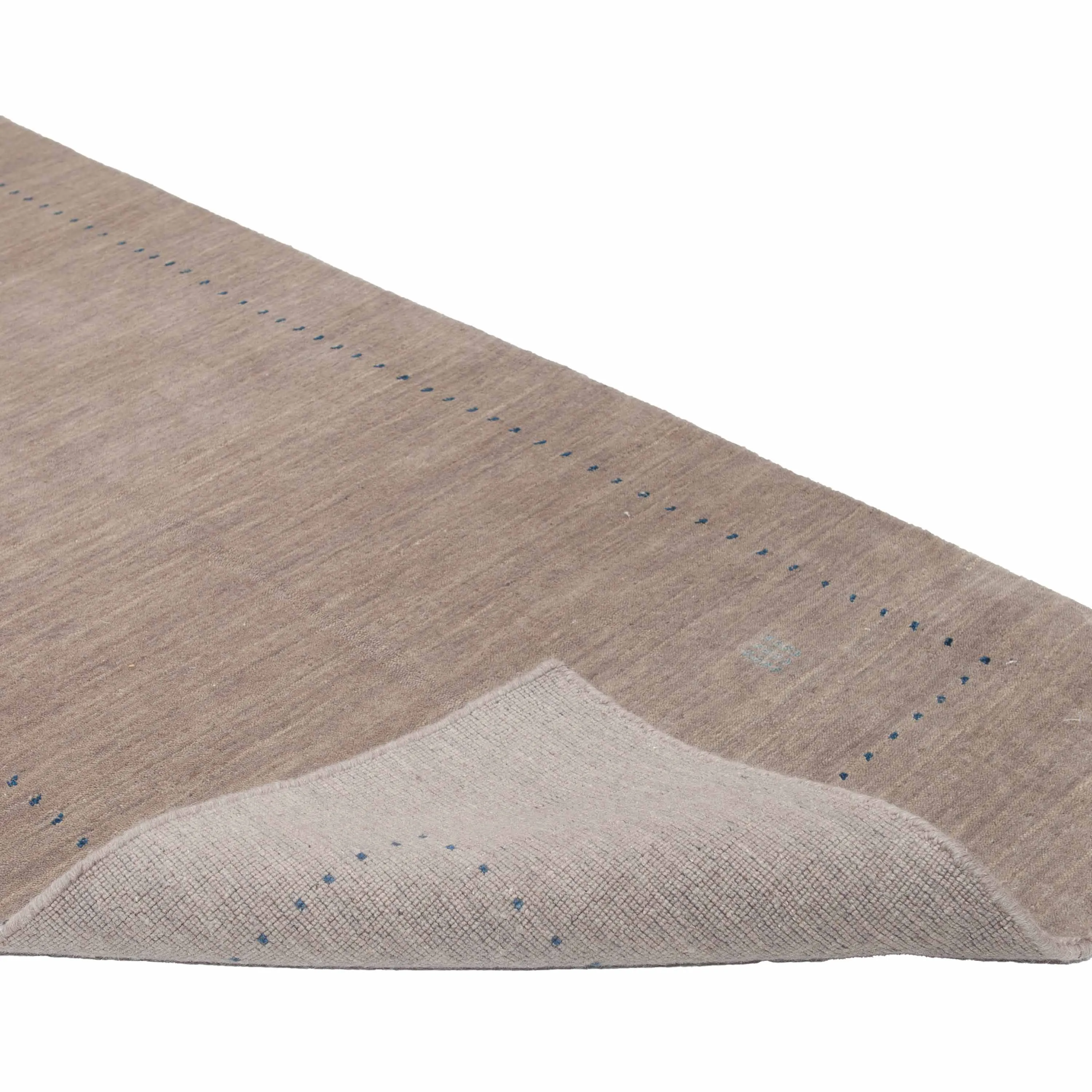 Brown Solid Indo Gabbeh Runner - 2'7" x 12'