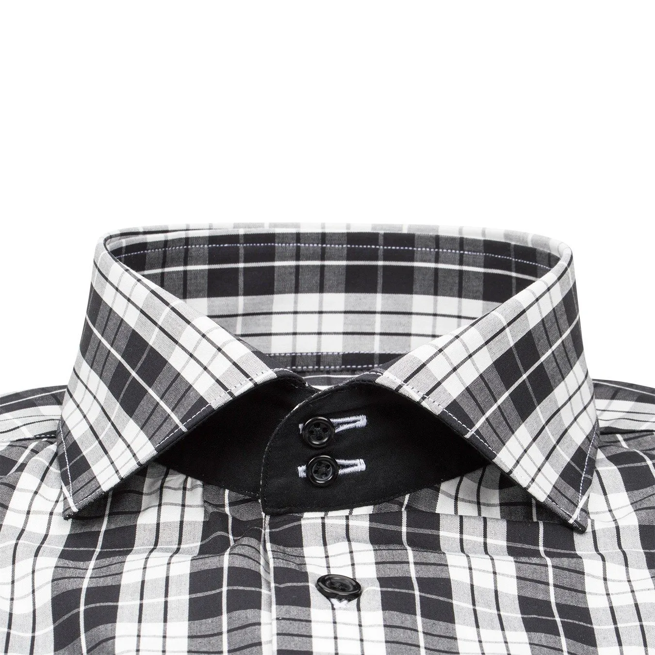 Charcoal Plaid Short Sleeve Shirt