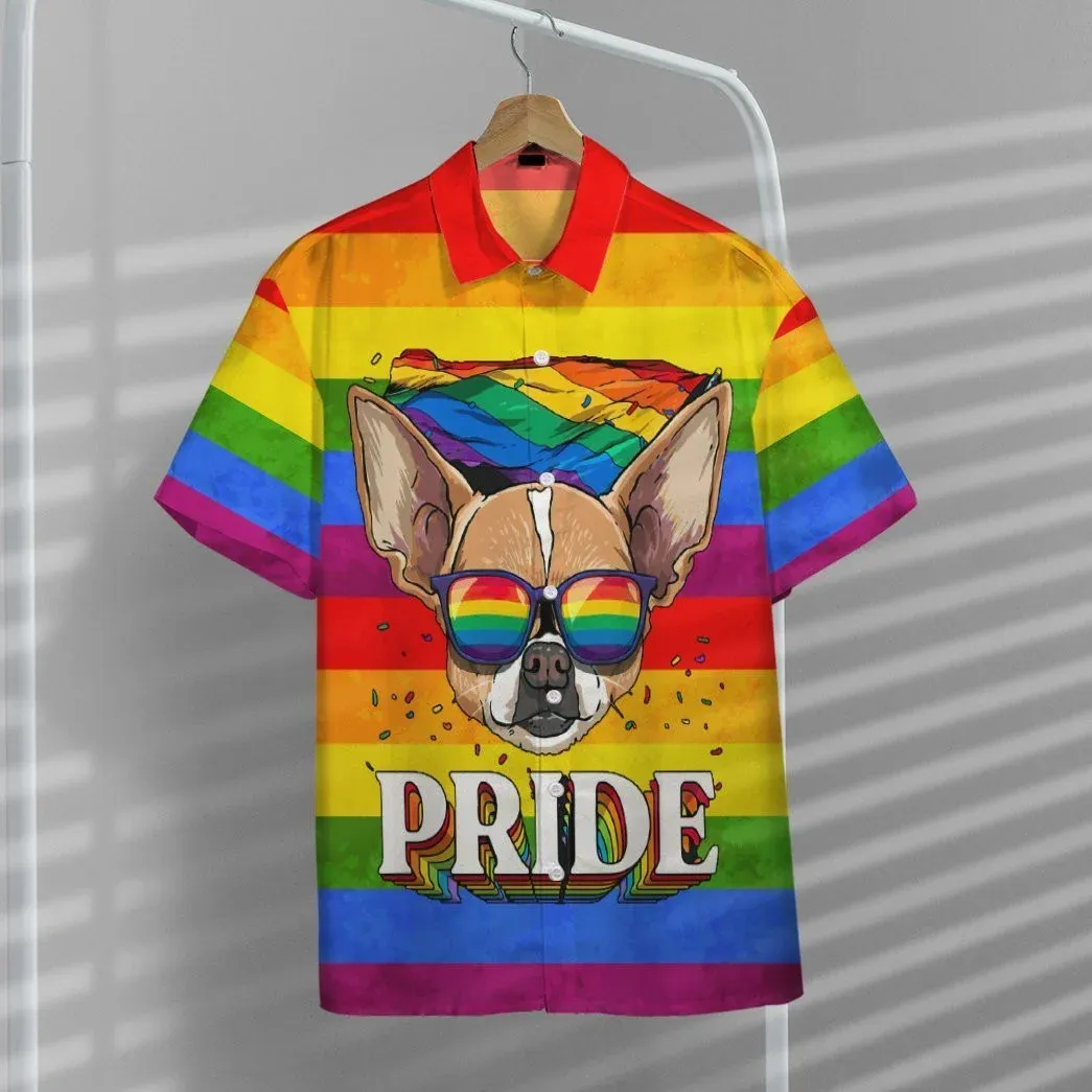 Colorful Pride Shirt For Transgender, Awesome Background Design Hawaiian Shirt