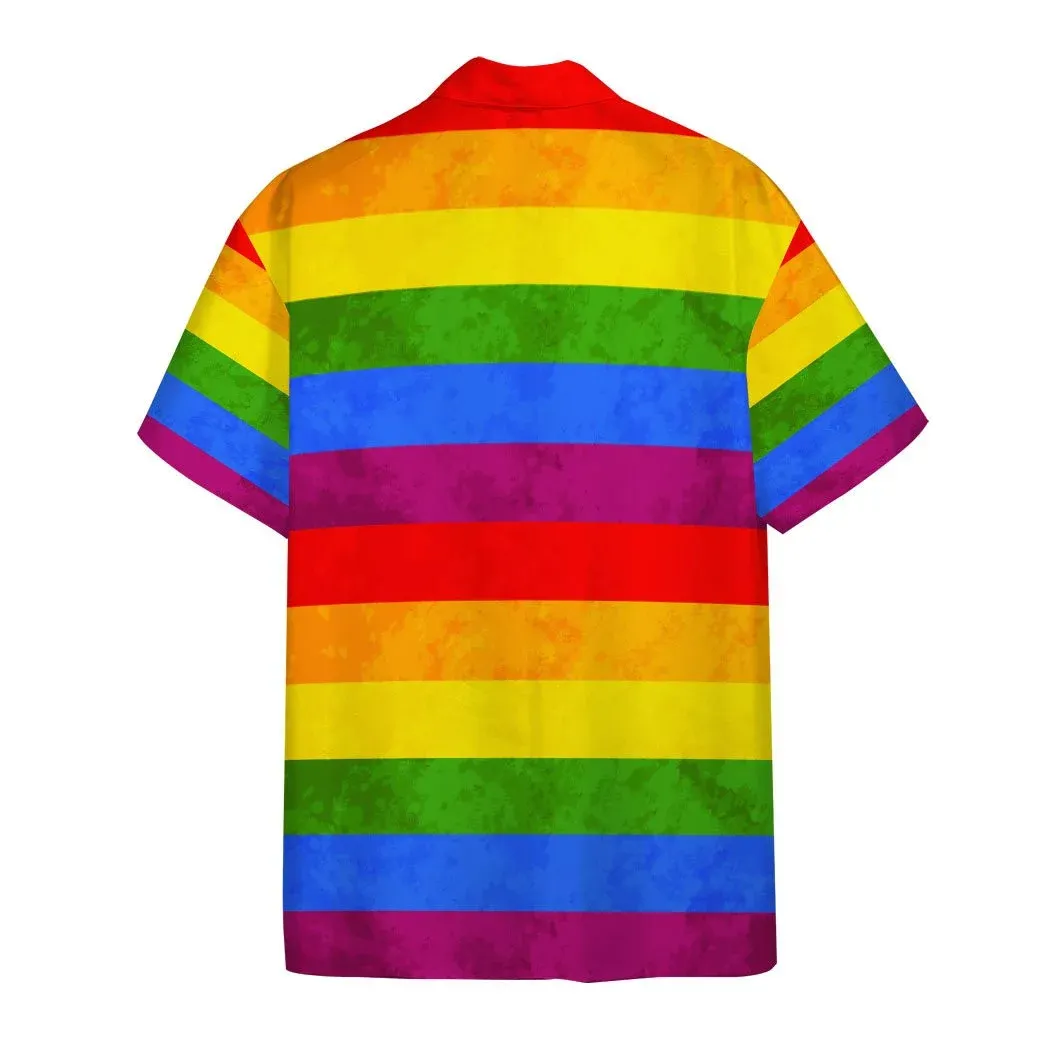 Colorful Pride Shirt For Transgender, Awesome Background Design Hawaiian Shirt