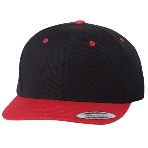 Custom Embroidery, 6089M YP Classics Premium Flat Bill Snapback Hats