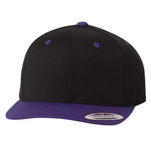 Custom Embroidery, 6089M YP Classics Premium Flat Bill Snapback Hats