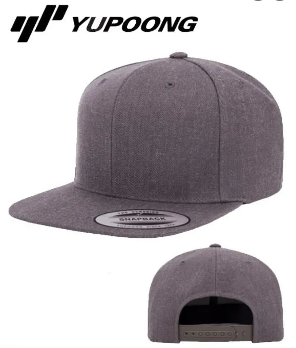 Custom Embroidery, 6089M YP Classics Premium Flat Bill Snapback Hats