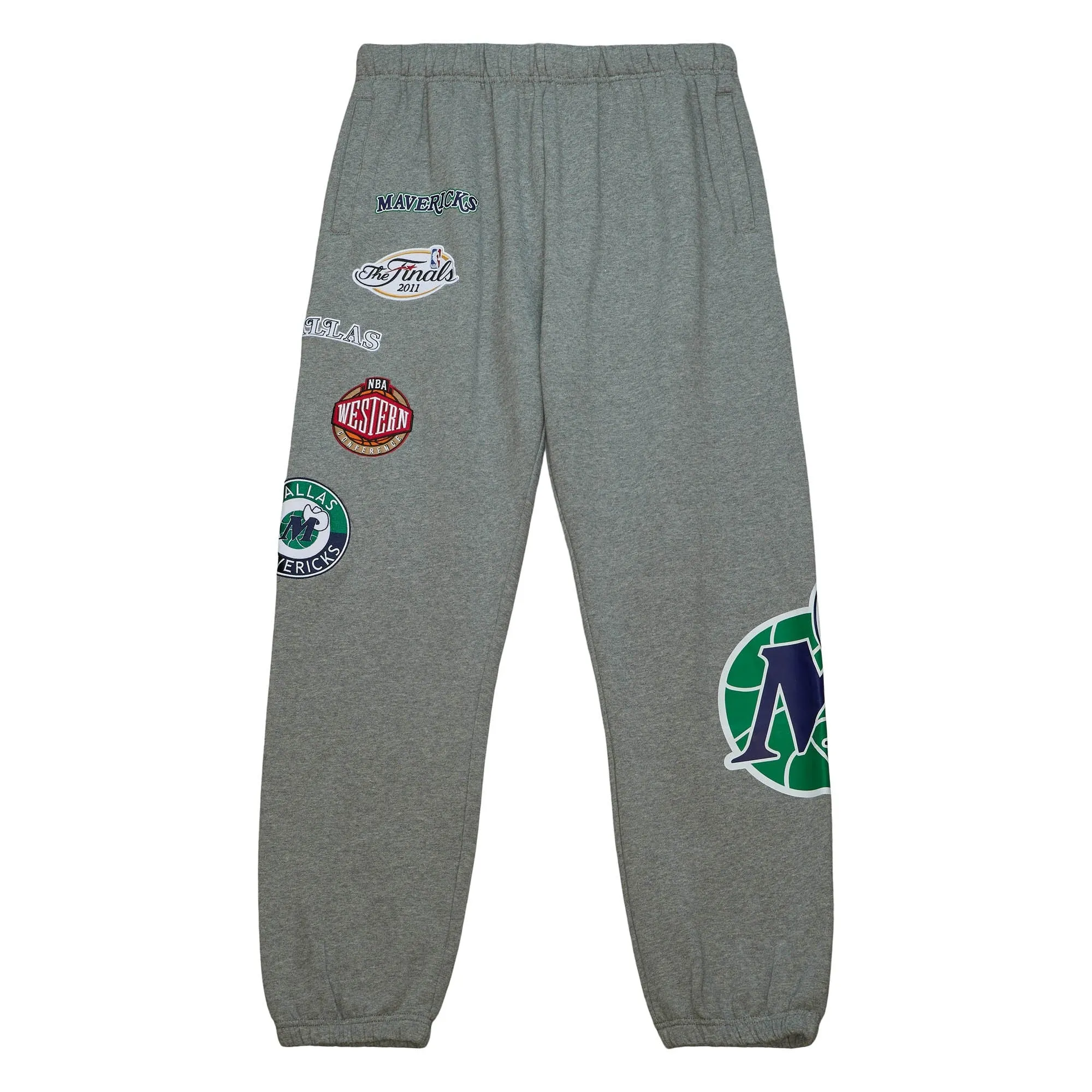 DALLAS MAVERICKS MITCHELL & NESS HARDWOOD CLASSIC FLEECE JOGGERS