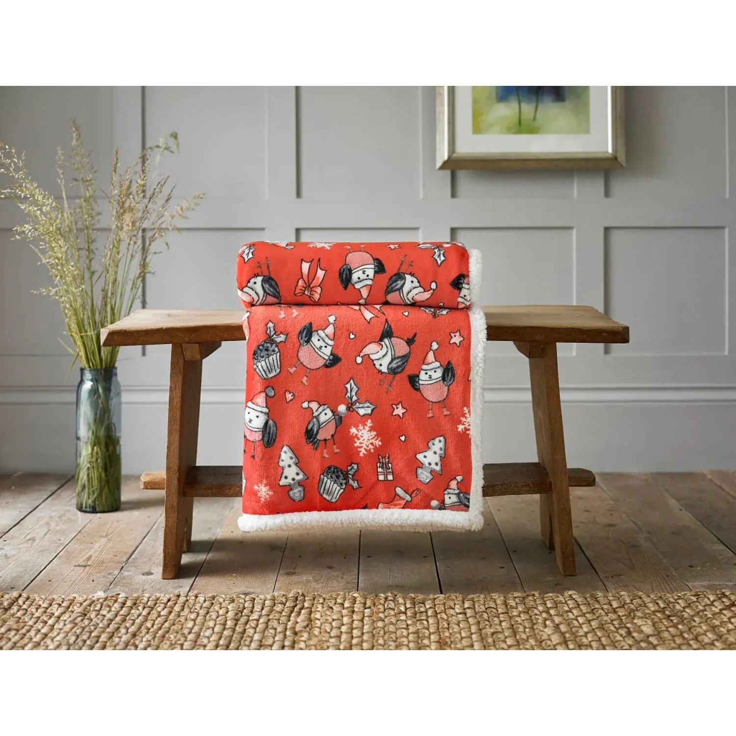 Deyongs 150cm Rockin Robin Throw Red