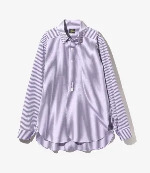 EDW Shirt – Purple Cotton Stripe Cloth