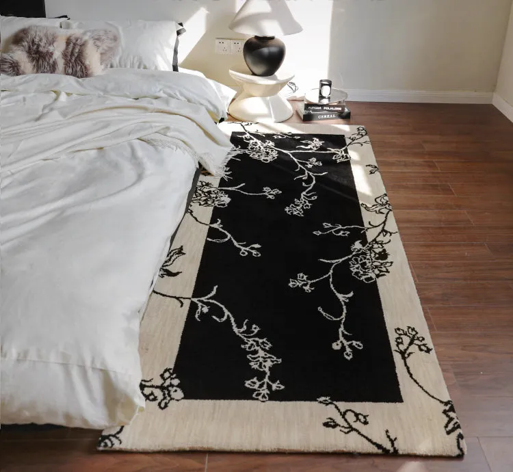 Elegant Floral Wool Runner