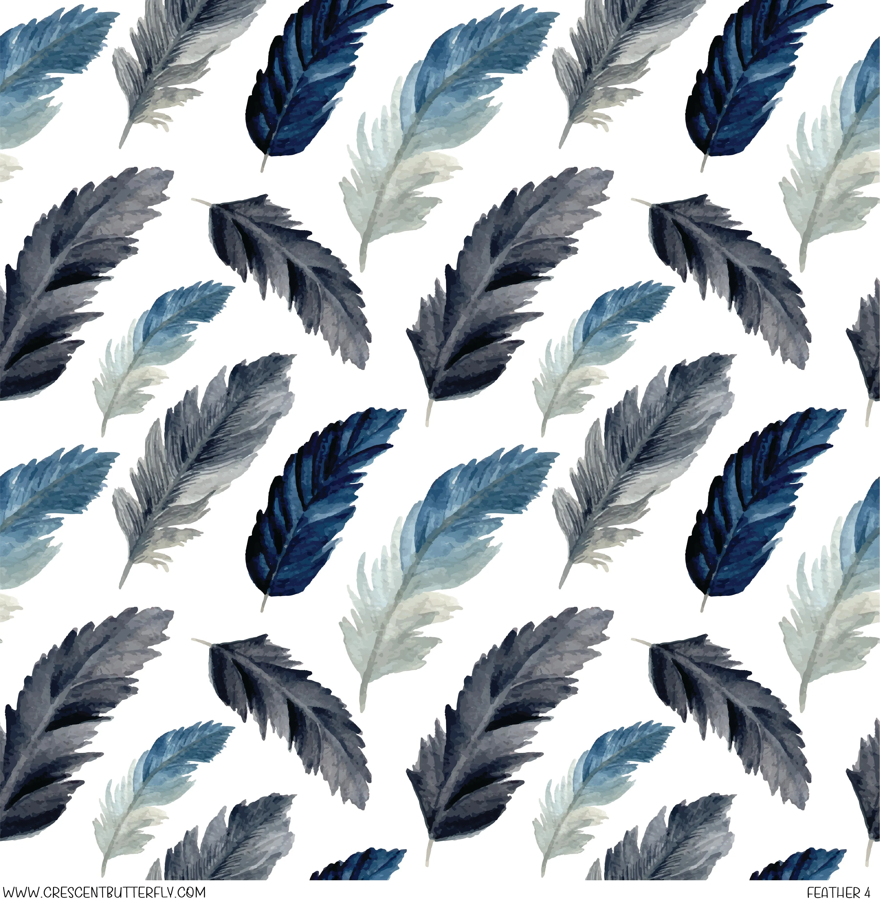 Feather 4 Printed Vinyl Sheet/Wrap