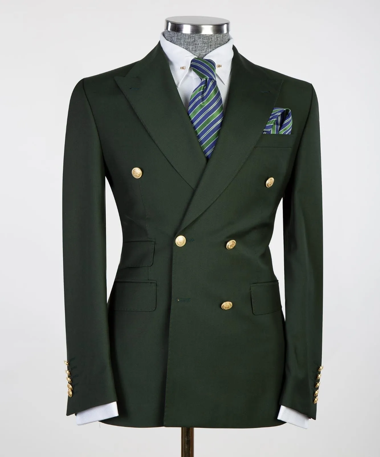 Forest Green Double breasted Suit