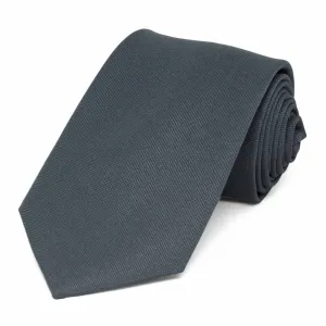 Gray Matte Finish Necktie, 3" Width