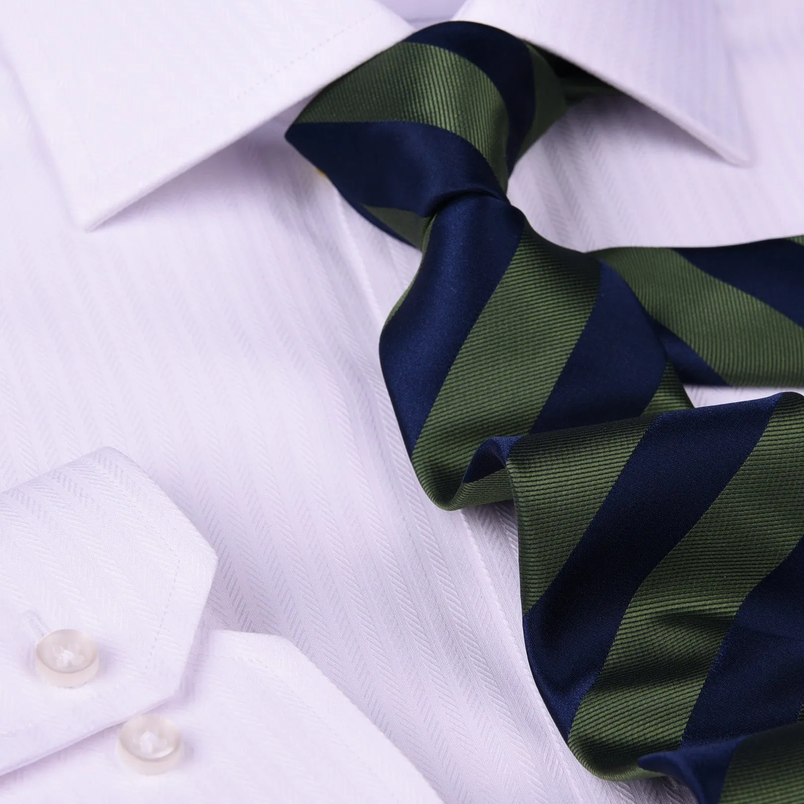 Green & Blue Stripe Sexy 3" Necktie Business Elegance Formal Business Occasion