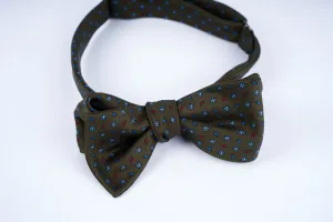 Green-Blue Mini Flowers Bow Tie (last piece)