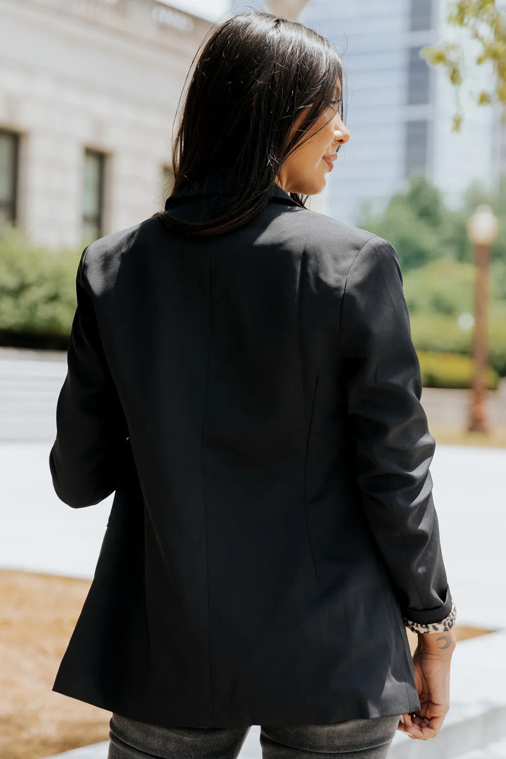 Leopard Lined Blazer