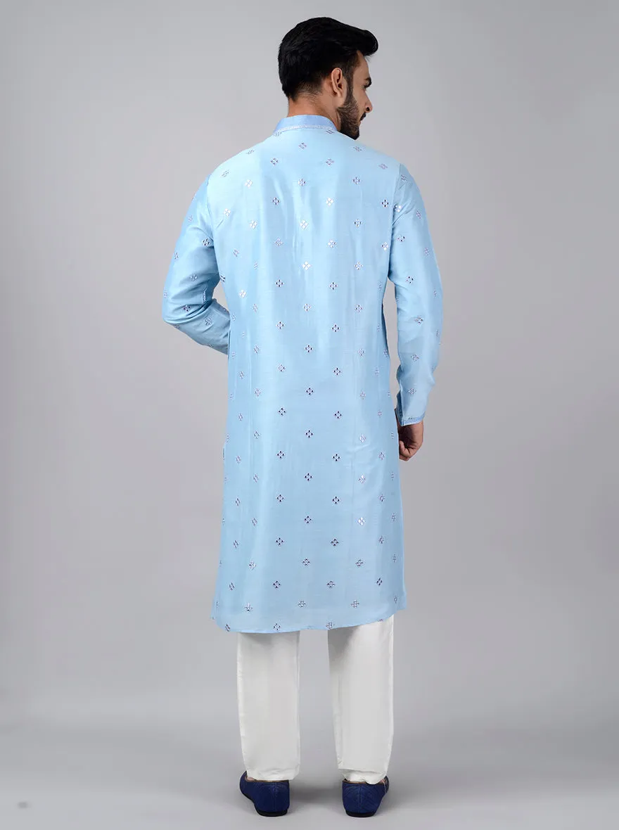 Light Blue Kurta Set | Siddhesh Chauhan