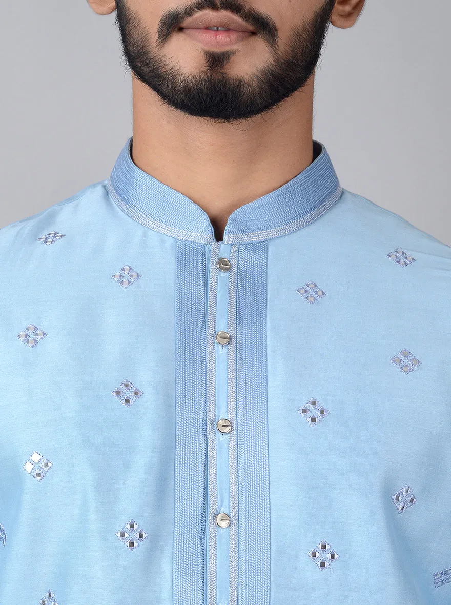 Light Blue Kurta Set | Siddhesh Chauhan