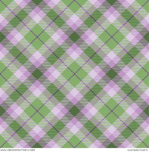 Lilac Bush Plaid 8 Printed Vinyl Sheet/Wrap