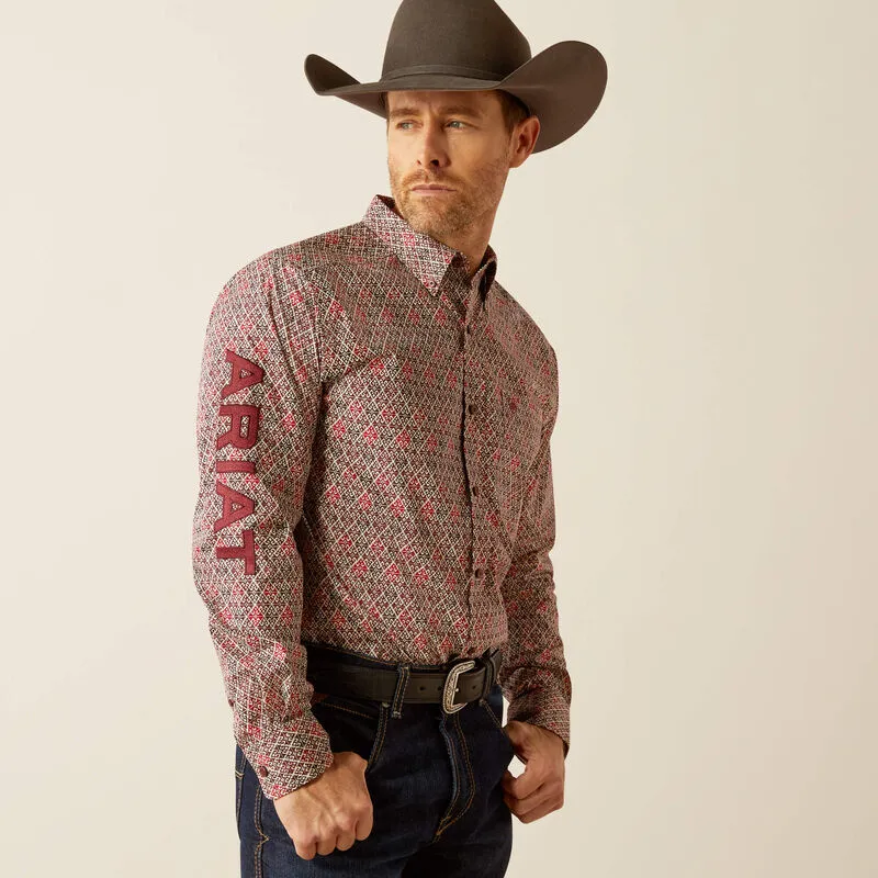 Men's Ariat Team Omega Fitted Long Sleeve Shirt - 10054053