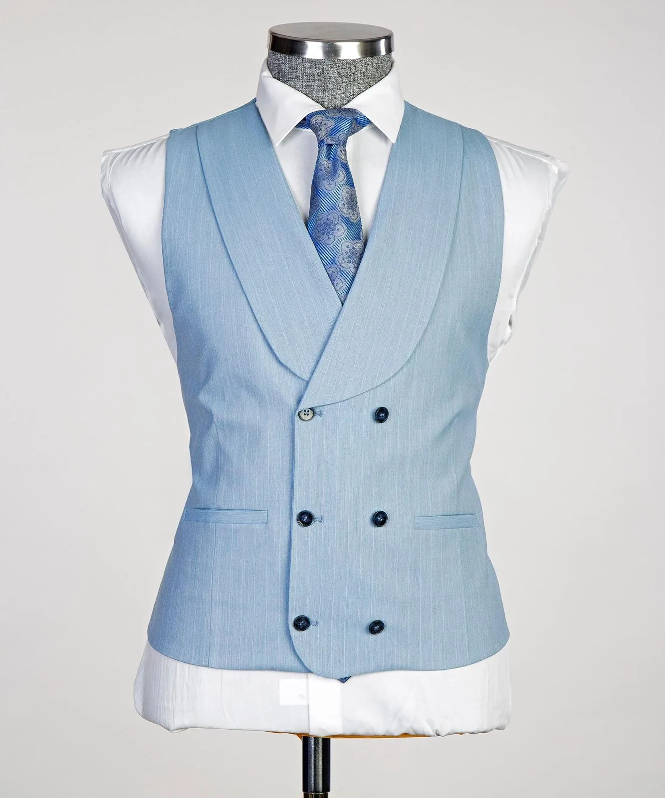 Men's Classic Sky Blue Suit