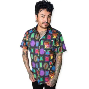 Men's Graphic Reflective Hawaiian Shirt