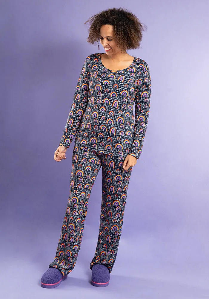 Nara Rainbow Print Pyjama Set