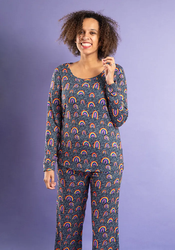 Nara Rainbow Print Pyjama Set