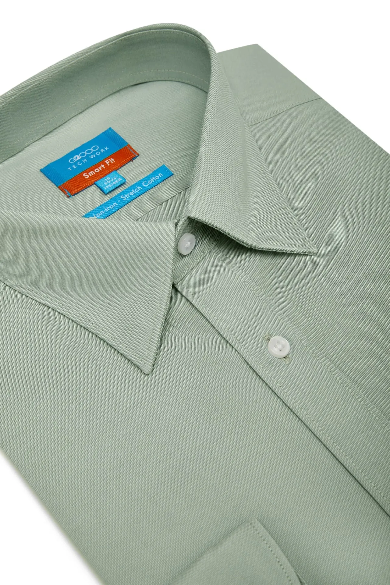 Non-Iron Cotton Stretch Smart Fit Oxford Shirt