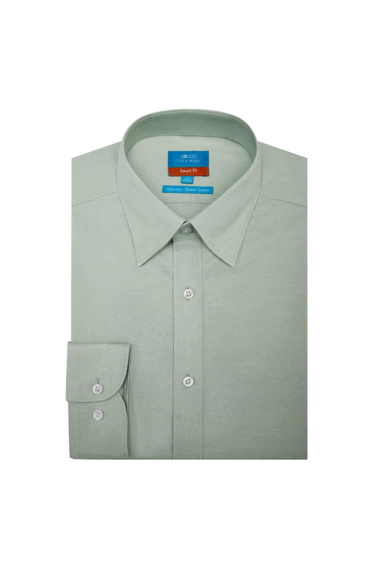 Non-Iron Cotton Stretch Smart Fit Oxford Shirt