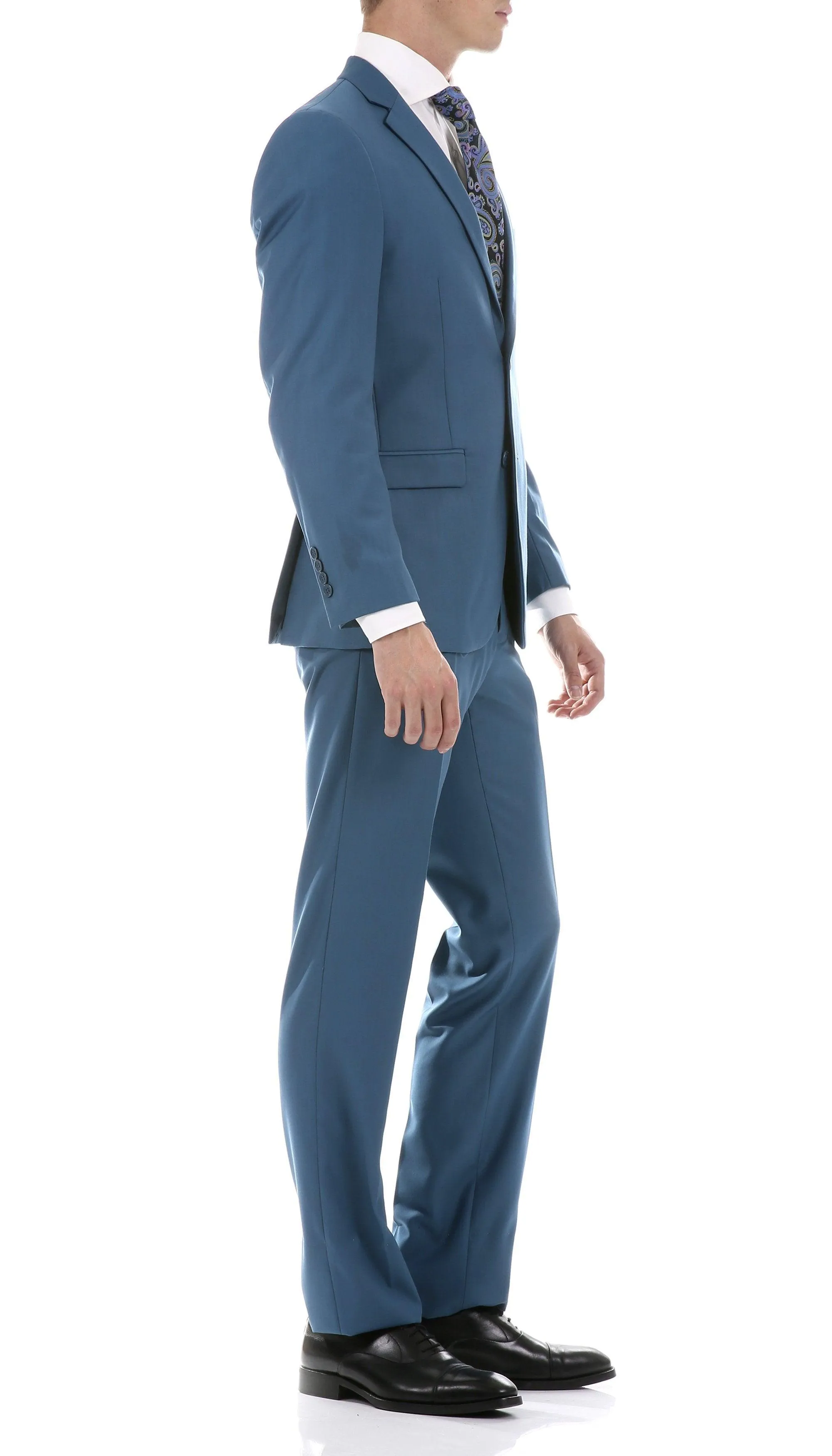 Oslo Teal Notch Lapel 2 Piece Slim Fit Suit