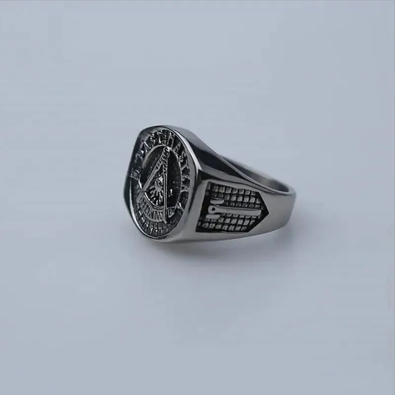 Past Master Blue Lodge Ring - California Regulation Stainless steel