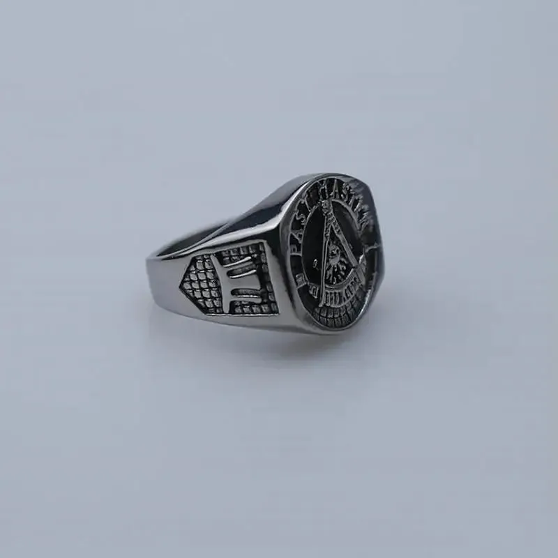 Past Master Blue Lodge Ring - California Regulation Stainless steel