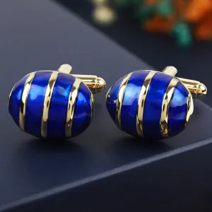 Peluche Blue Bling Cufflinks for Men