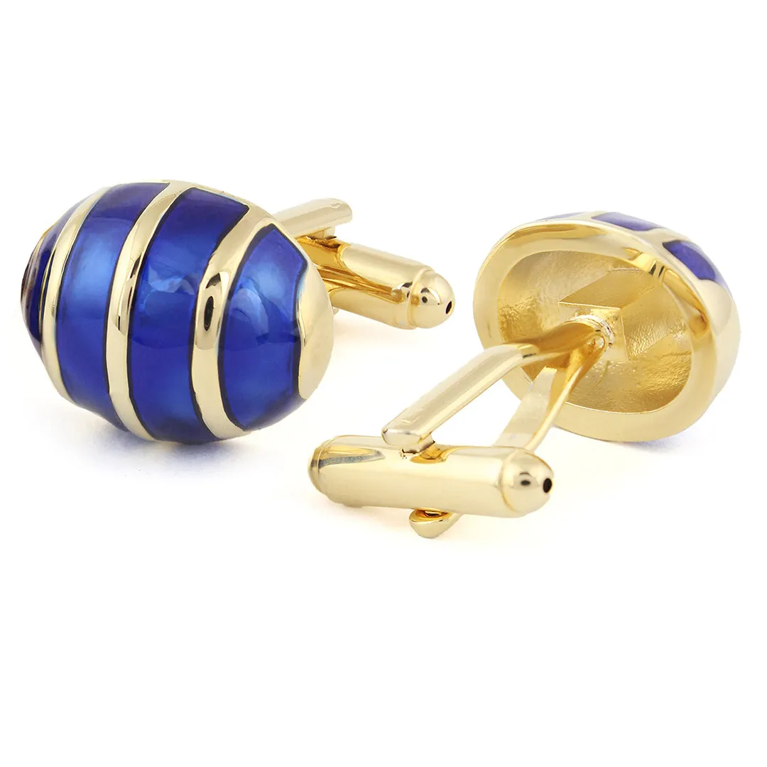 Peluche Blue Bling Cufflinks for Men