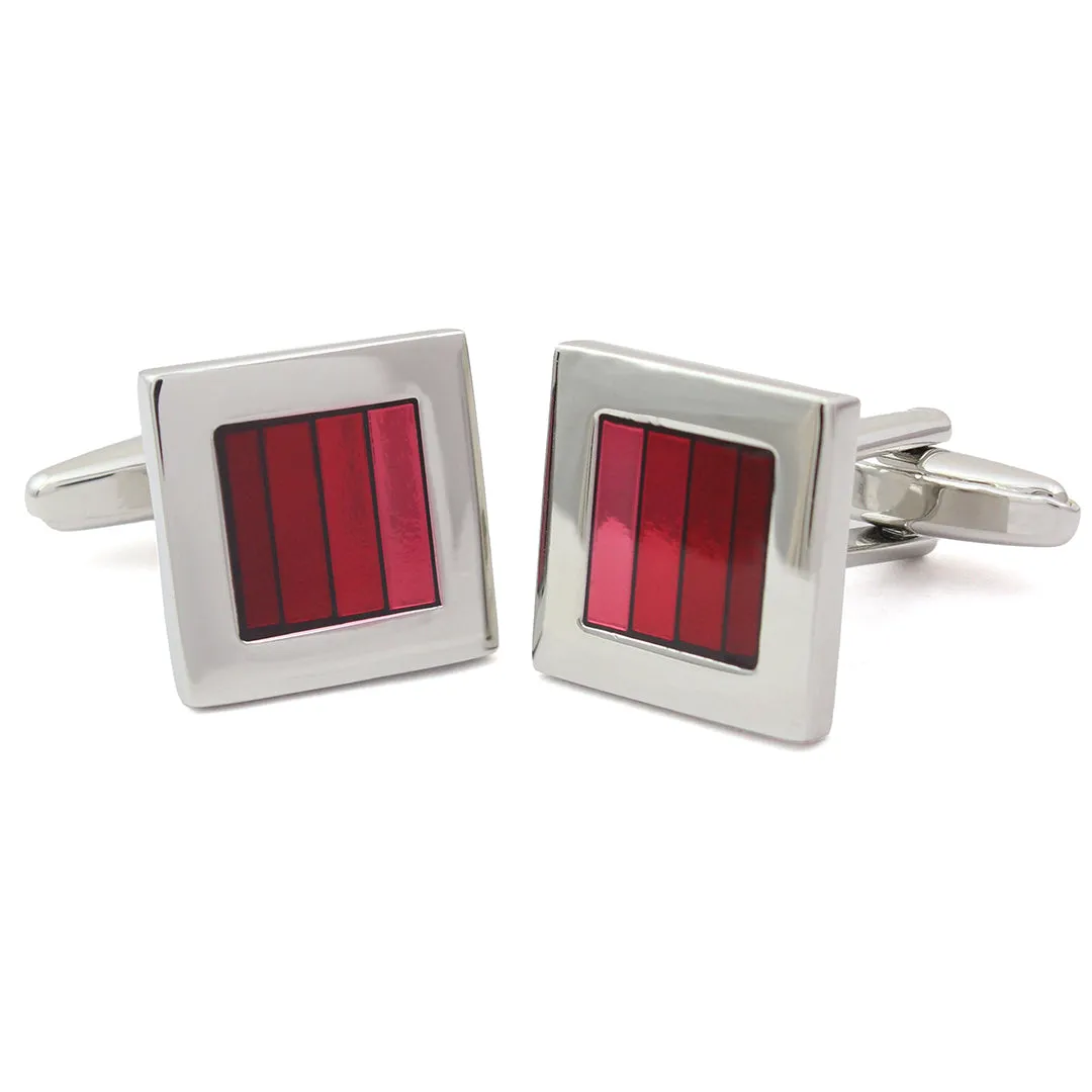 Peluche Metal Play Resin Art Cufflinks for Men