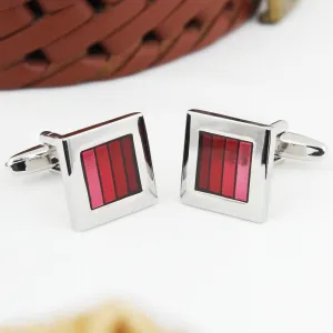 Peluche Metal Play Resin Art Cufflinks for Men