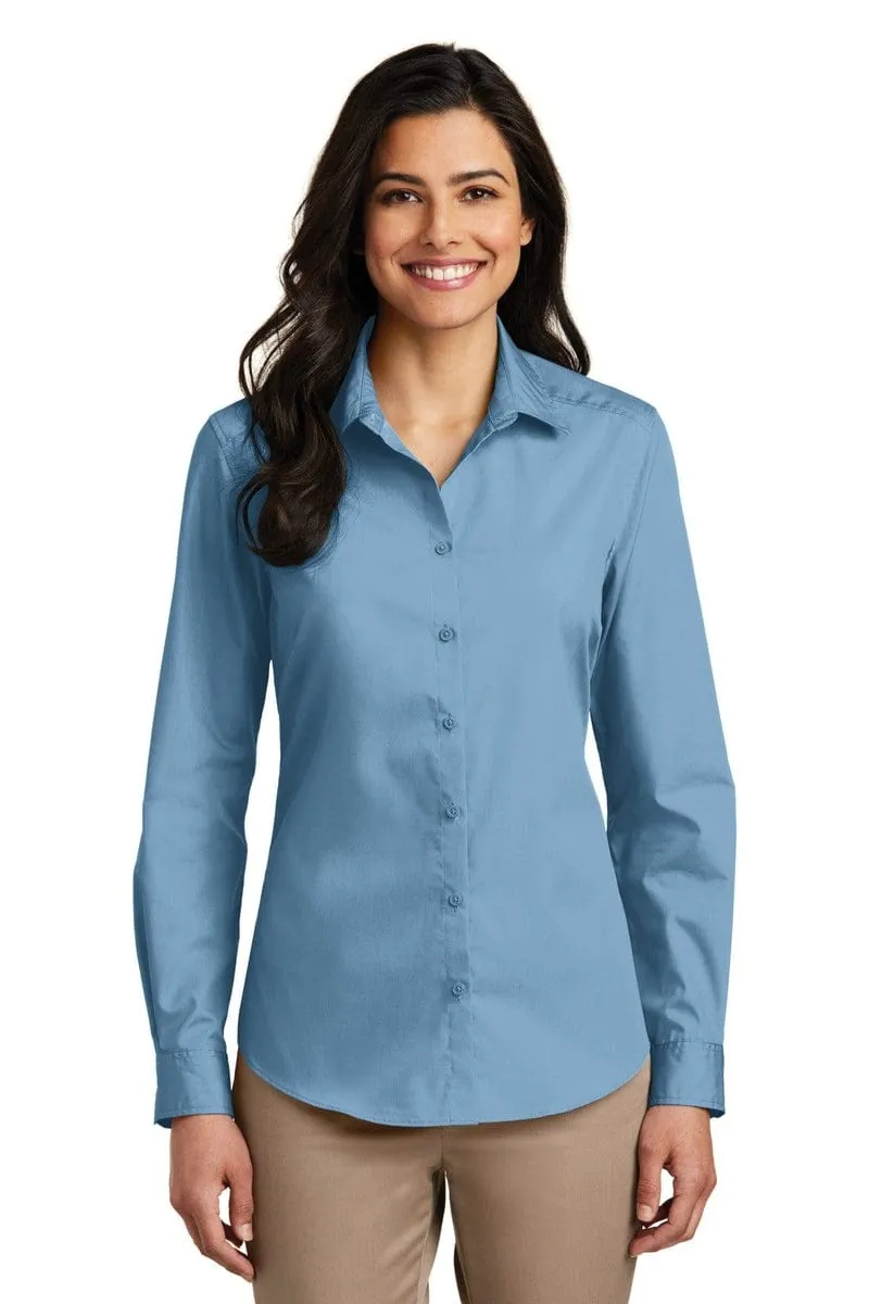 Port Authority ®  Ladies Long Sleeve Carefree Poplin Shirt. LW100