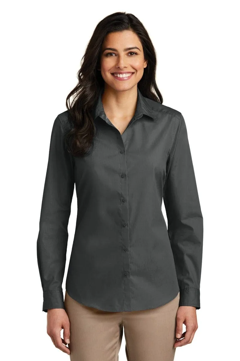 Port Authority ®  Ladies Long Sleeve Carefree Poplin Shirt. LW100