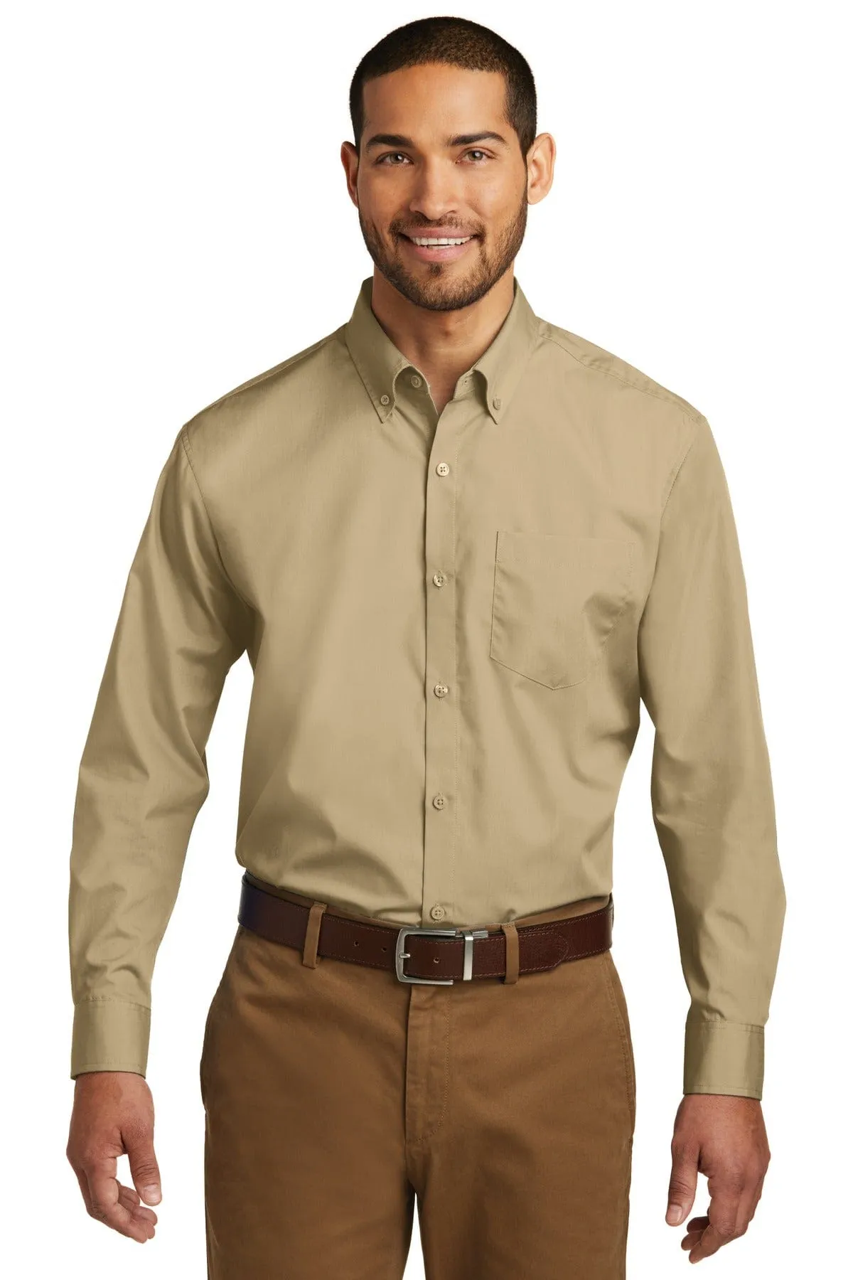 Port Authority ®  Long Sleeve Carefree Poplin Shirt. W100