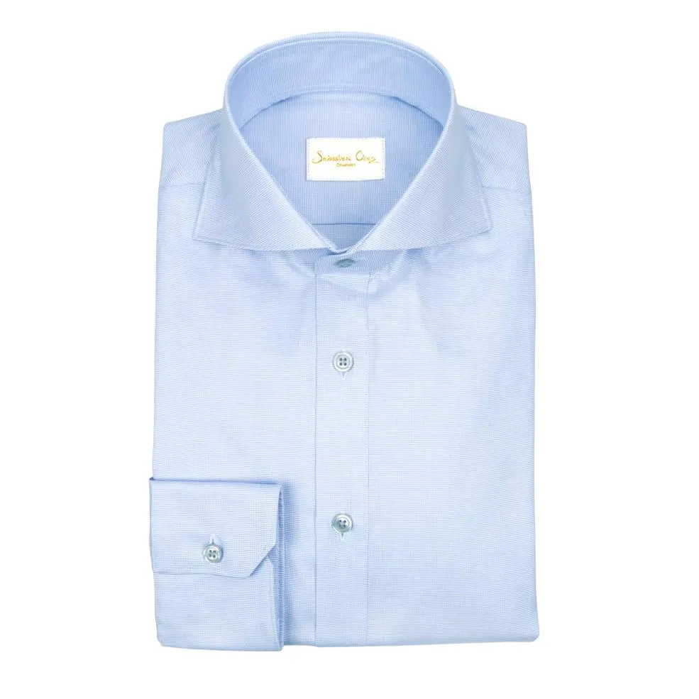 Powder Blu Weavetex Dress Shirt