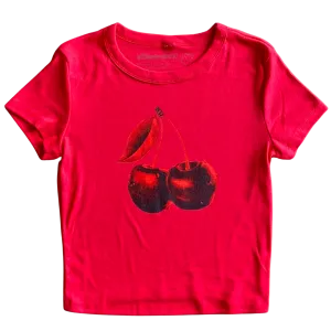 Red Cherries v2 Women's Baby Rib