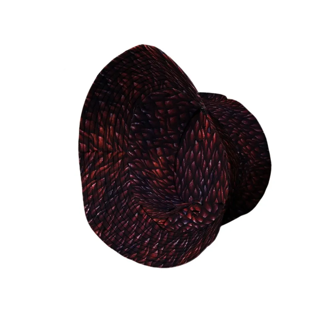 Red Dragon Scales Dnd Bucket Hat