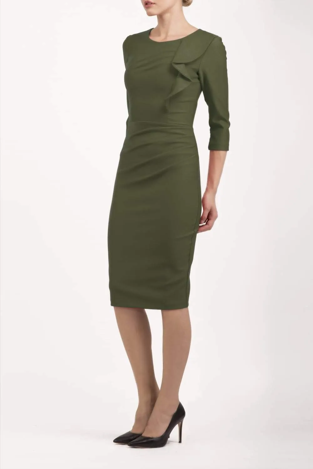 Seed Shirley Three-Quarter Sleeve Dress