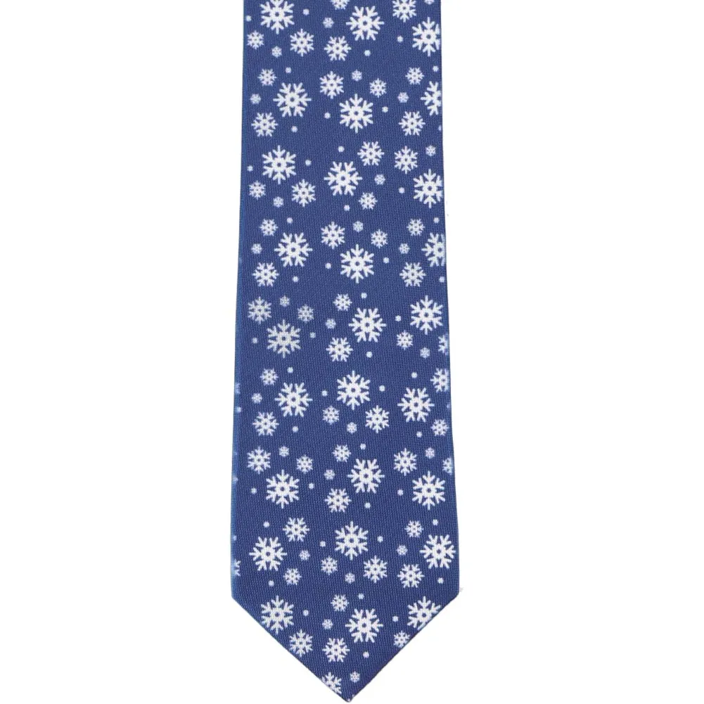 Snowflake Slim Necktie, 2.5" Width